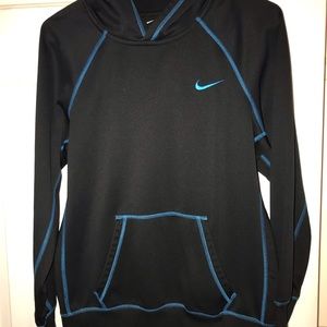 Black and Blue Nike Hoodie